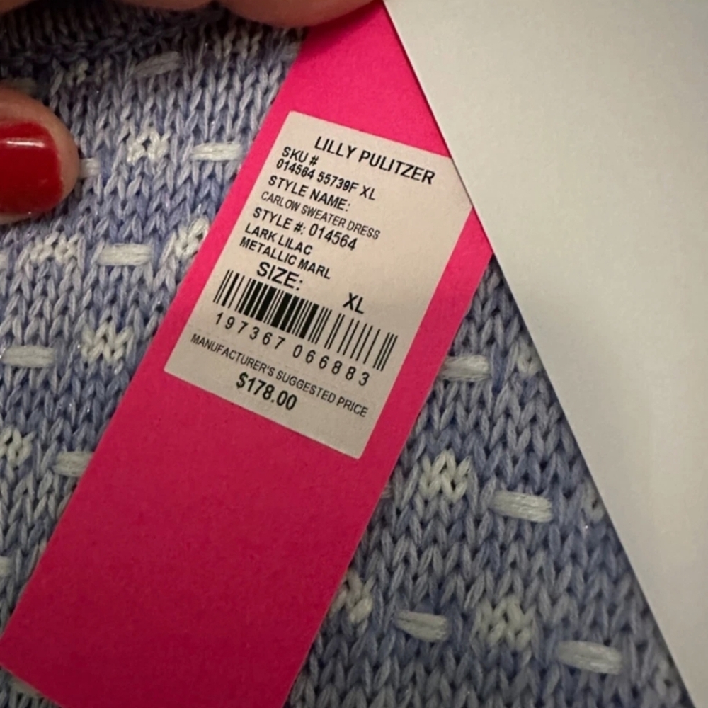Lilly Pulitzer CARLOW sweater Dress NWT - Picture 7 of 9